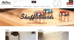 Desktop Screenshot of mccluretables.net